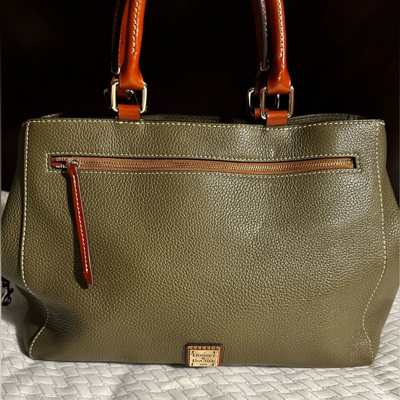 DOONEY & BOURKE Pebble Grain Zip Satchel with Magnetic Snap Closure……. - Picture 4 of 17